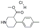 METHYL 4-P-TOLYLPIPERIDINE-3-CARBOXYLATE HYDROCHLORIDE Struktur