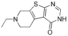 7-ETHYL-5,6,7,8-TETRAHYDRO-3H-PYRIDO[4',3':4,5]-THIENO[2,3-D]PYRIMIDIN-4-ONE Struktur