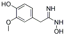 N-HYDROXY-2-(4-HYDROXY-3-METHOXY-PHENYL)-ACETAMIDINE Struktur