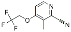 3-METHYL-4-(2,2,2-TRIFLUORO-ETHOXY)-PYRIDINE-2-CARBONITRILE Struktur