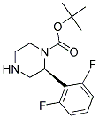 (S)-2-(2,6-DIFLUORO-PHENYL)-PIPERAZINE-1-CARBOXYLIC ACID TERT-BUTYL ESTER Struktur