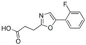 3-[5-(2-FLUOROPHENYL)-1,3-OXAZOL-2-YL]PROPANOIC ACID Struktur