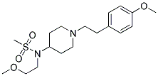 N-(2-METHOXYETHYL)-N-(1-[2-(4-METHOXYPHENYL)ETHYL]PIPERIDIN-4-YL)METHANESULFONAMIDE Struktur