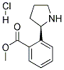 (R)-METHYL 2-(PYRROLIDIN-2-YL)BENZOATE HYDROCHLORIDE Struktur