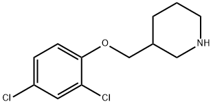 3-[(2,4-DICHLOROPHENOXY)METHYL]PIPERIDINE Struktur