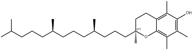 (R)-2,5,7,8-TETRAMETHYL-2-((4S,8S)-4,8,12-TRIMETHYL-TRIDECYL)-CHROMAN-6-OL Struktur