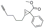 METHYL 2-HEX-5-YNYL-1-PHENYLCYCLOPROP-2-ENECARBOXYLATE Struktur