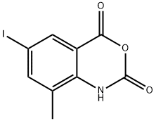 6-IODO-8-METHYL-1H-BENZO-1,3-OXAZINE-2,4-DIONE Struktur