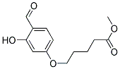 5-(4-FORMYL-3-HYDROXY-PHENOXY)-PENTANOIC ACID METHYL ESTER Struktur