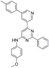 (4-METHOXY-PHENYL)-[2-PHENYL-6-(5-P-TOLYL-PYRIDIN-3-YL)-PYRIMIDIN-4-YL]-AMINE Struktur