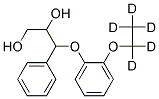 (2RS,3RS)-3-(2-ETHOXY-D5-PHENOXY)-1,2-DIHYDROXY-3-PHENYLPROPANE Struktur