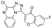 3-(4-CHLORO-[1,2,4]TRIAZOLO[4,3-A]QUINOXALIN-1-YL)-6-FLUORO-CHROMEN-4-ONE Struktur