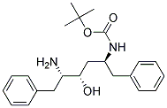 (2S,3S,5S)-2-AMINO-3-HYDROXY-5-(TERT-BUTYLOXYCARBONYLAMINO)-1,6-DIPHENYLHEXANE Struktur