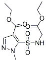 ETHYL 5-(ETHOXYCARBONYLMETHYL-SULFAMOYL)-1-METHYLPYRAZOLE-4-CARBOXYLATE Struktur