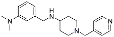 N-[3-(DIMETHYLAMINO)BENZYL]-1-(PYRIDIN-4-YLMETHYL)PIPERIDIN-4-AMINE Struktur