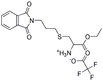 3-([3-(1,3-DIOXO-1,3-DIHYDRO-2H-ISOINDOL-2-YL)PROPYL]SULFANYL)-1-ETHOXY-1-OXO-2-PROPANAMINIUM 2,2,2-TRIFLUOROACETATE Struktur