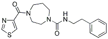 N-(2-PHENYLETHYL)-4-(1,3-THIAZOL-4-YLCARBONYL)-1,4-DIAZEPANE-1-CARBOXAMIDE Struktur