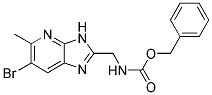 (6-BROMO-5-METHYL-3H-IMIDAZO[4,5-B]PYRIDIN-2-YLMETHYL)-CARBAMIC ACID BENZYL ESTER Struktur