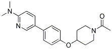 5-(4-[(1-ACETYLPIPERIDIN-4-YL)OXY]PHENYL)-N,N-DIMETHYLPYRIDIN-2-AMINE Struktur