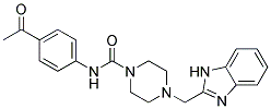 N-(4-ACETYLPHENYL)-4-(1H-BENZIMIDAZOL-2-YLMETHYL)PIPERAZINE-1-CARBOXAMIDE Struktur