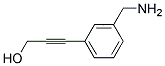 3-(3-AMINOMETHYL-PHENYL)-PROP-2-YN-1-OL Struktur