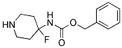 BENZYL 4-FLUOROPIPERIDIN-4-YLCARBAMATE Struktur