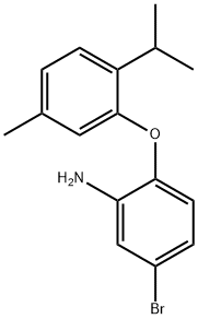 5-BROMO-2-(2-ISOPROPYL-5-METHYLPHENOXY)ANILINE Struktur