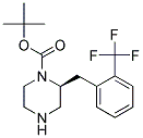 (S)-2-(2-TRIFLUOROMETHYL-BENZYL)-PIPERAZINE-1-CARBOXYLIC ACID TERT-BUTYL ESTER Struktur