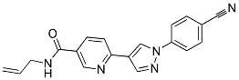 N-ALLYL-6-[1-(4-CYANOPHENYL)-1H-PYRAZOL-4-YL]NICOTINAMIDE Struktur