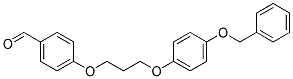 4-(3-[4-(BENZYLOXY)PHENOXY]PROPOXY)BENZENECARBALDEHYDE Struktur