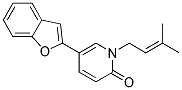 5-(1-BENZOFURAN-2-YL)-1-(3-METHYLBUT-2-ENYL)PYRIDIN-2(1H)-ONE Struktur