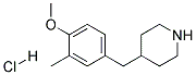 4-(4-METHOXY-3-METHYL-BENZYL)-PIPERIDINE HYDROCHLORIDE Struktur