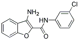 3-AMINO-N-(3-CHLOROPHENYL)-1-BENZOFURAN-2-CARBOXAMIDE Struktur