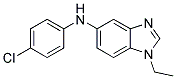 (4-CHLORO-PHENYL)-(1-ETHYL-1H-BENZOIMIDAZOL-5-YL)-AMINE Struktur