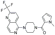 5-(4-[(1-METHYL-1H-PYRROL-2-YL)CARBONYL]PIPERAZIN-1-YL)-2-(TRIFLUOROMETHYL)-1,6-NAPHTHYRIDINE Struktur