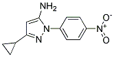 3-CYCLOPROPYL-1-(4-NITROPHENYL)-1H-PYRAZOL-5-AMINE Struktur