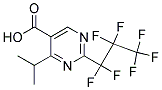 4-ISOPROPYL-2-HEPTAFLUORO PROPYL PYRIMIDINE-5-CARBOXYLIC ACID Struktur