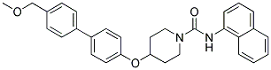 4-([4'-(METHOXYMETHYL)BIPHENYL-4-YL]OXY)-N-1-NAPHTHYLPIPERIDINE-1-CARBOXAMIDE Struktur