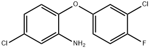 5-CHLORO-2-(3-CHLORO-4-FLUOROPHENOXY)ANILINE Struktur