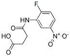 N-(2-FLUORO-5-NITRO-PHENYL)-SUCCINAMIC ACID Struktur