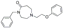 4-BENZYL-1-(2-PHENOXYETHYL)-1,4-DIAZEPAN-5-ONE Struktur