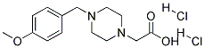 [4-(4-METHOXY-BENZYL)-PIPERAZIN-1-YL]-ACETIC ACID DIHYDROCHLORIDE Struktur