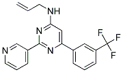 N-ALLYL-2-PYRIDIN-3-YL-6-[3-(TRIFLUOROMETHYL)PHENYL]PYRIMIDIN-4-AMINE Struktur