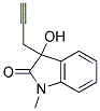 3-HYDROXY-1-METHYL-3-PROP-2-YNYL-1,3-DIHYDRO-INDOL-2-ONE Struktur