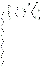 (S)-1-[4-(DODECANE-1-SULFONYL)-PHENYL]-2,2,2-TRIFLUORO-ETHYLAMINE Struktur