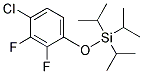 (4-CHLORO-2,3-DIFLUORO-PHENOXY)-TRIISOPROPYL-SILANE Struktur