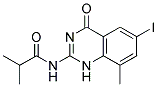 N-(6-IODO-8-METHYL-4-OXO-1,4-DIHYDRO-QUINAZOLIN-2-YL)-ISOBUTYRAMIDE Struktur