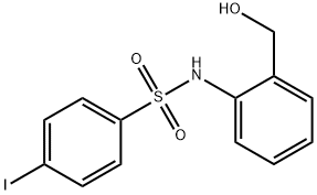 N-[2-(HYDROXYMETHYL)PHENYL]-4-IODOBENZENESULFONAMIDE Struktur