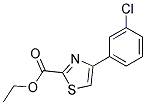 4-(3-CHLORO-PHENYL)-THIAZOLE-2-CARBOXYLIC ACID ETHYL ESTER Struktur