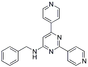 N-BENZYL-2,6-DIPYRIDIN-4-YLPYRIMIDIN-4-AMINE Struktur